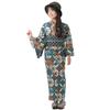 [Le coeur] Women's Yukata, Free Size, Tansei Shippo (Dyed Blue Seven Treasures)