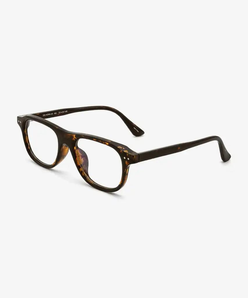 Seutailwokeu Brown Havana Sw Horn 03 Ha Stylework Eyeglass Frames
