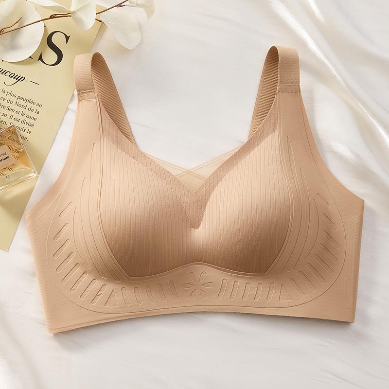 Pilates seamless adjustment underwear, small breasts gathered and breathable, no steel ring, soft support, pull and close, breast bra cover