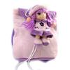 Les Trésors De Lily [M1346] - Sac à dos peluche 'Lavandine' violet - 20x16x4 cm