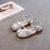 Girls Sandals Hollowed-out Kids Beach Shoes Soild Color Versatile 2025 Summer New Children Fashion Shoes Soft Sole Non-slip