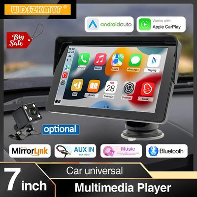 Universal 7 Inch Wireless CarPlay Android Auto Car Radio Multimedia Video Player Portable Touch Screen 4.3inch Reverse Screen