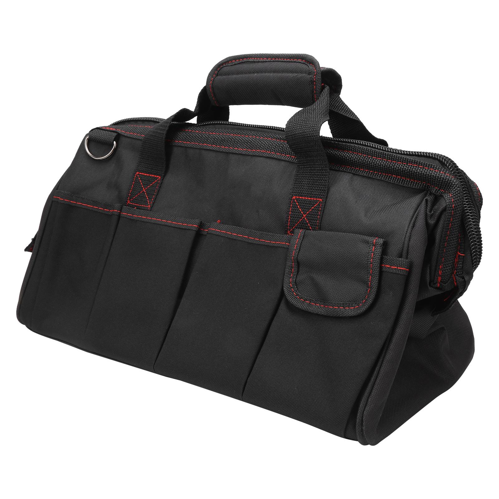

Electrician Shoulder Bag Tool Storage Organizer Carrying Case for Keys Screwdrivers Pliers16in
