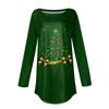 Women's Loose Comfortable Casual Fashion V-Neck Christmas Print Long Sleeve Hoodie