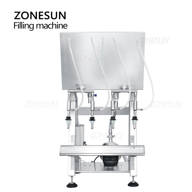 ZONESUN Automatic Liquid Red Wine Filling Machine Bottle Packaging Production Line ZS-RWGFP4