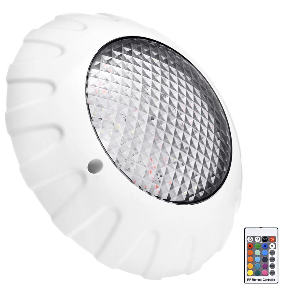 

38 Вт Светодиодные подводные фонари для бассейна с изменяемым цветом RGB AC12V IP68 Водонепроницаемая лампа с пультом дистанционного управления Погружной свет