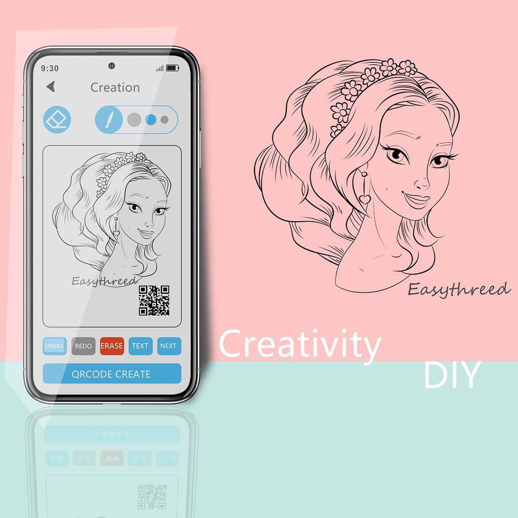 Easythreed ETLR002 Mini gravator laser 2W Blue Laser Power APP Control fără fir Conexiune BT și USB