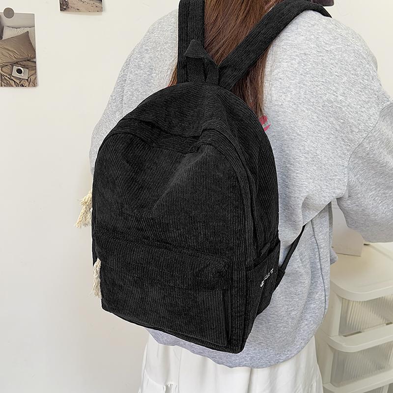 Sacs d'école pour filles Solide Collégien Sac d'école Version coréenne Sac à dos pour ordinateur portable Femmes Garçons