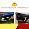 For BMW X5 G05   Car Exhaust Muffler Tail Pipe Trim Cover Stainless Steel Exterior Accessories Parts Kit-M53K
