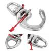 Boat Fast Eye Snap Hook 316 Stainless Steel 360 Degrees  Rotation High Hardness for Yacht  Truck  Car