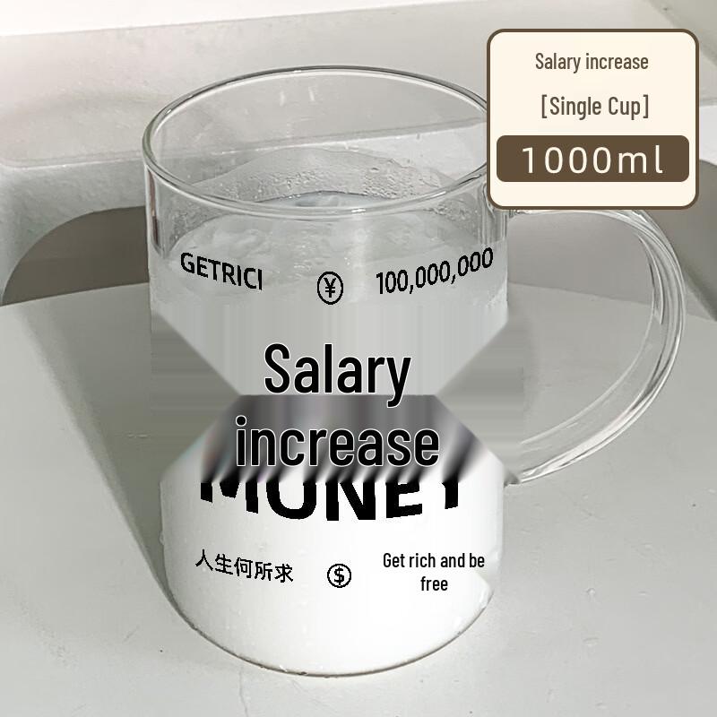 Changqi 1000ml High Borosilicate Glass Water Bottle with Straw, 3-Pack