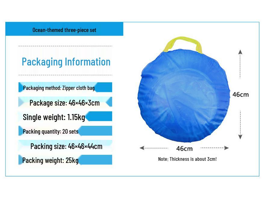 Extra-Large 3-in-1 Kids' Play Tent with Tunnel, Hoops & Ball Pit