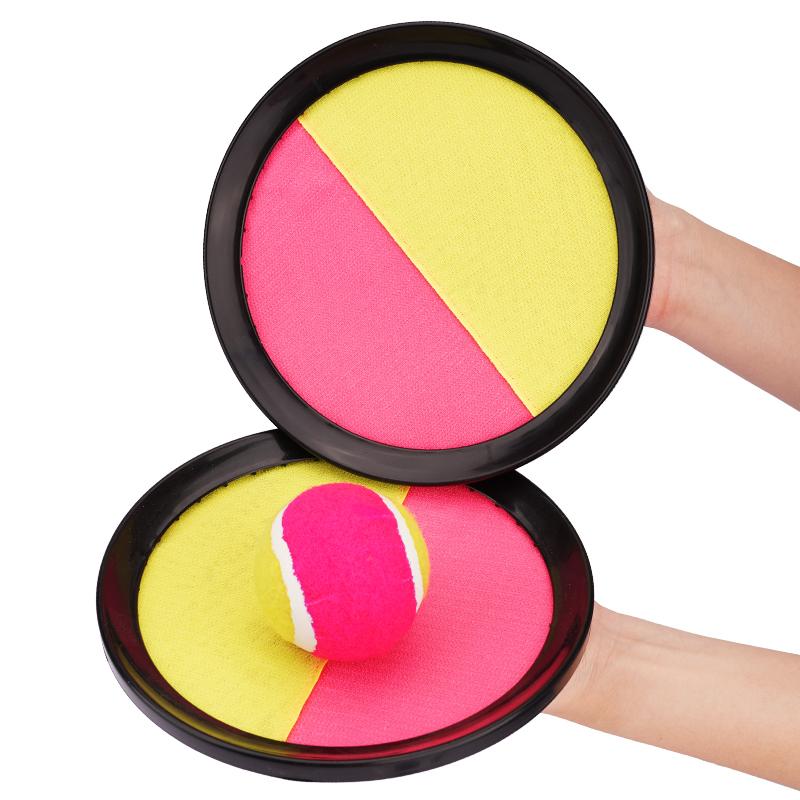 1Sada Kids Sucker Sticky Ball Toy Outdoor Sports Chyťte míčovou hru Set Házejte a chyťte rodiče a děti Interaktivní venkovní hračky