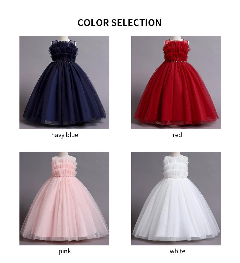 Children's Puffy Light Luxury Wedding and Party Dress