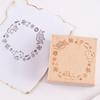 Stamp Set of Cute Teacher Rubber Seal [Suyasuwa] Frame, Square, Cat, 3, Frame, Wooden,