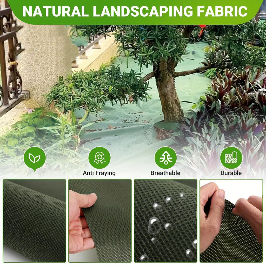 Xiaomi Green Black Perforated Grass Proof Cloth Non-woven Breathable Material Suitable for Vegetable Planting in Courtyards Farms