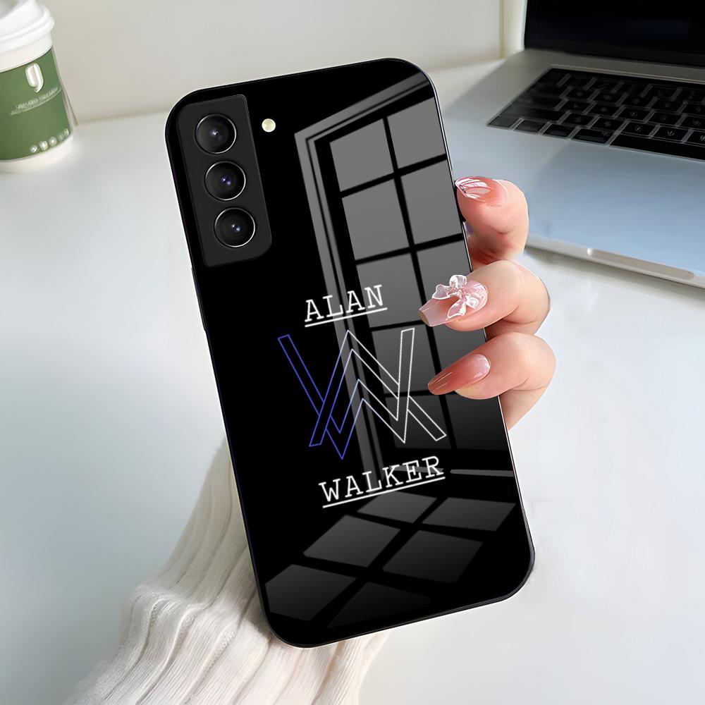 World Hit DJ Alan Walker Phone Case For Samsung S25 S24 FE S23 S22 S21 Plus S20 Ultra Note20Ultra Black Glass Cover