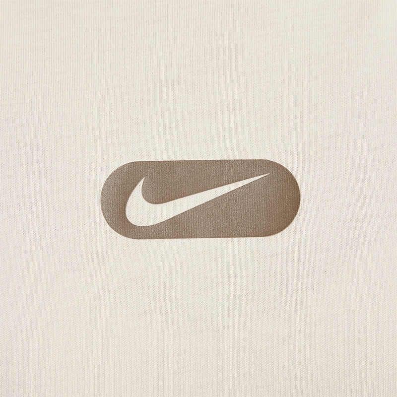 Nike Swoosh Round Neck Fashion Versatile Short Sleeve T-Shirt Women T-Shirts Off-White HQ1699104
