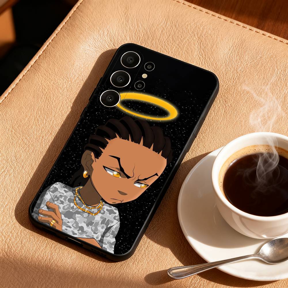 

T-The C-Cartoon B-Boondock-s Phone Case For Samsung S25,24,23,22,30,21,10,9,Ultra,Plus,Lite,FE Black Soft Case Samsung S21Ultra