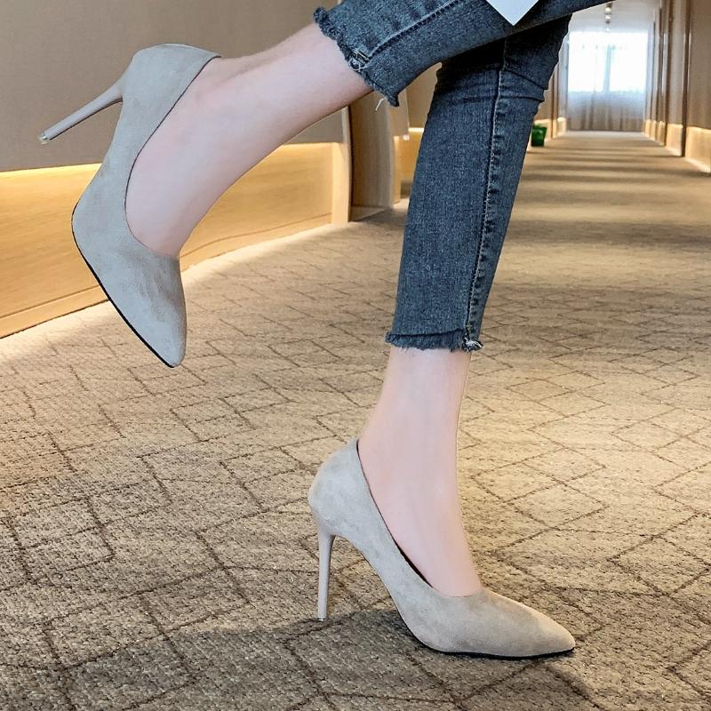 Fashion 2025 New Fashion High Heels  Plus Size Women Shoes  Thin Stiletto Banquet Wedding Shoes Sexy Pointed Toe Ladies Party Shoes