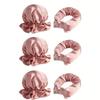 2/4/6Pcs Satin Heatless Curling Set Overnight Curl Blowout Rods Soft Hair Curlers To Sleep In Bun Bons Heatless Curls Bonnet Cap