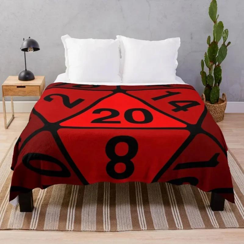 DND D&D Blanket, RPG and Dragons Throw Blanket Soft Warm Cozy Flannel Vintage Throw for Bedding Decor Bedroom Gjavascript:ifts 100X150CM