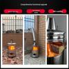 Gold Stainless Steel Indoor Paper Money Burning Barrel for Household and Temple Use