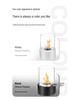 Portable Round Ethanol Fireplace: Small Indoor Tabletop Fire Stove for Bar Atmosphere