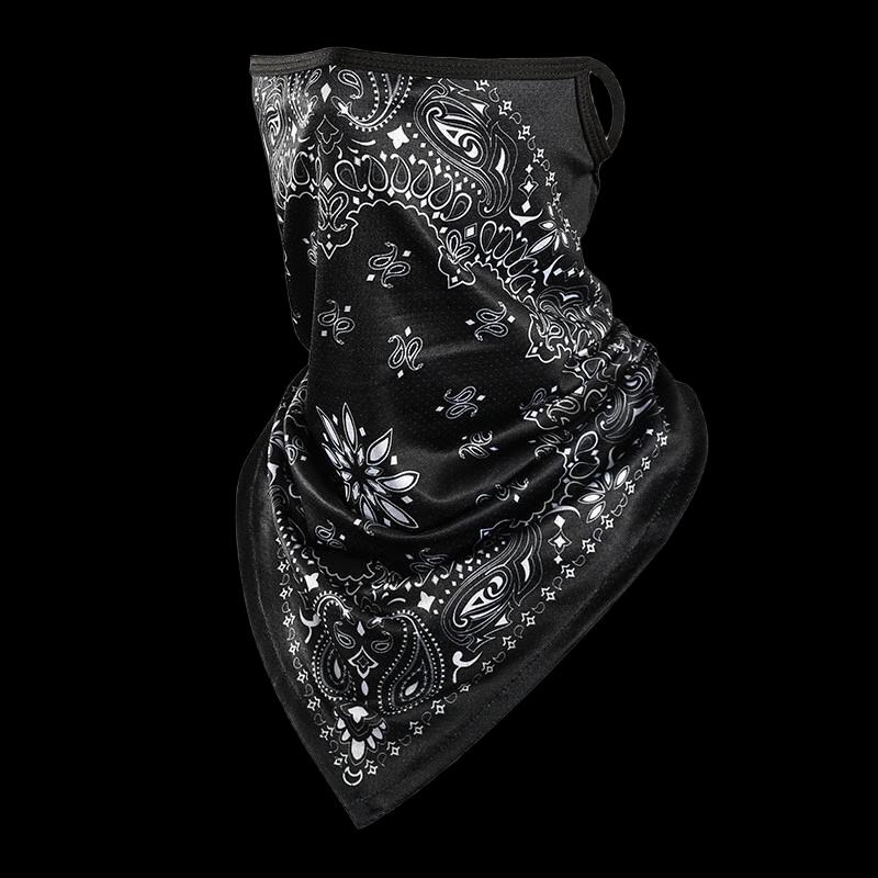 Printed Ice Silk Cycling Sun Protection Bandana
