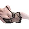 Sex Underwear Sexy Thin Polka Dot Lace Fun Leaky Breast onesie Strap Backless