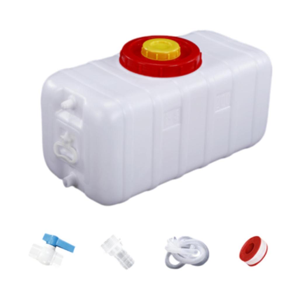 Water Storage Container Kit Horizontal Water Can Large Capacity Water Dispenser Tank for BBQ Hiking Outdoor Backpacking Picnic