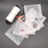 50pcs Portable Transparent Drawstring Storage Bag Travel Cosmetic Bundle Pocket Bag Water Proof Plastic Shoes Bag