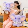 Peluche Elefante Dolce per Bambini e Ragazzi con Imbottitura in Cotone PP Regalo per Ragazze