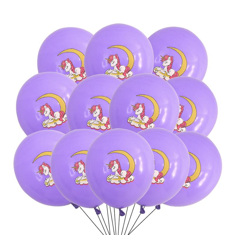 10-40Pcs Cartoon Unicorn Latex Balloons Girls Rainbow Unicorn Theme Birthday Party Decoration Supplies Kids Gift Helium Globos