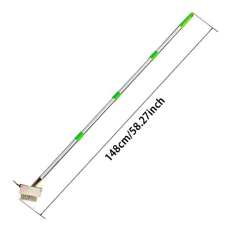 

Garden Weeding Brush Stainless Steel Outdoor Multifunctional Adjustable Long Handle Cleaning Brush 1.48m