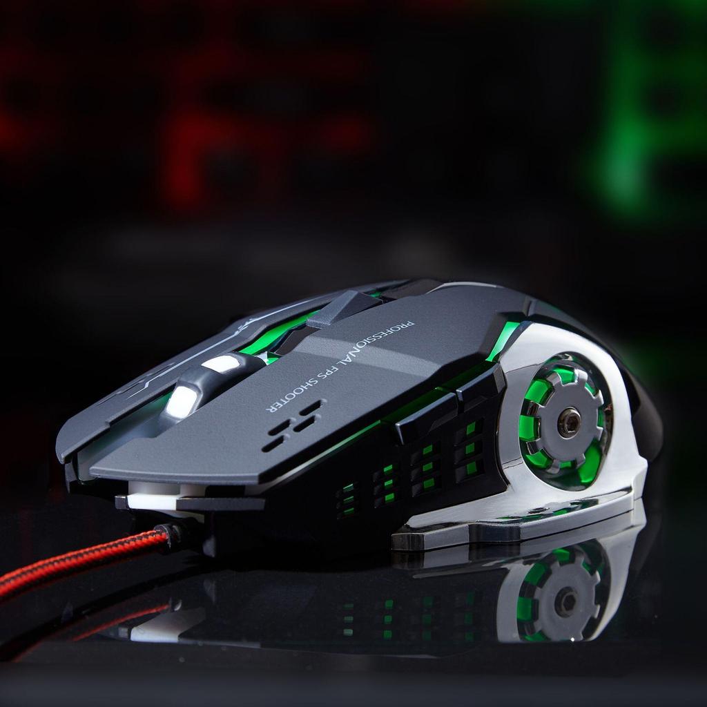 Hot Wheels Wired Luminous Silent Gaming Mouse