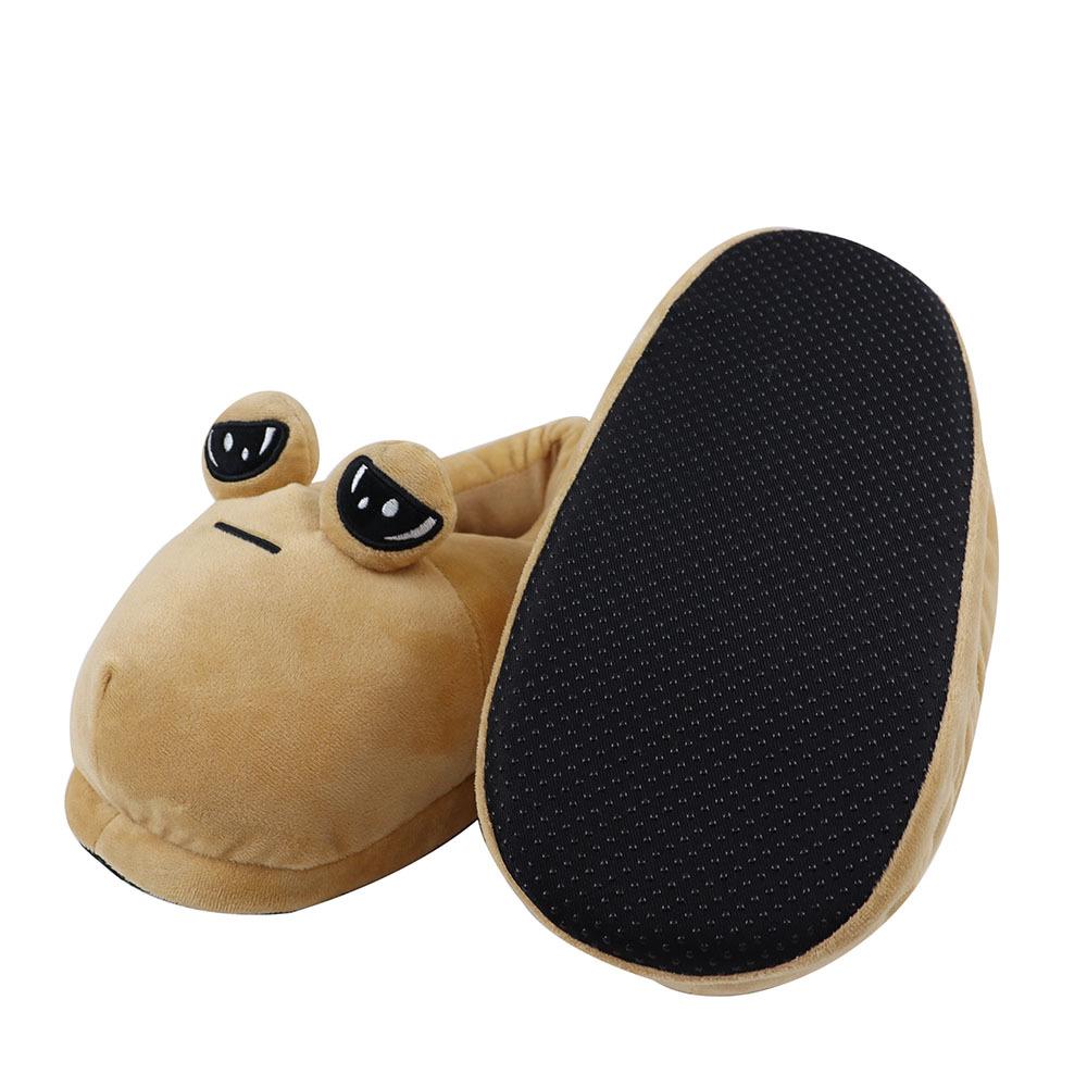 Popular My Pet Alien Snail & Dazed Siamese Cat Plush Home Slippers