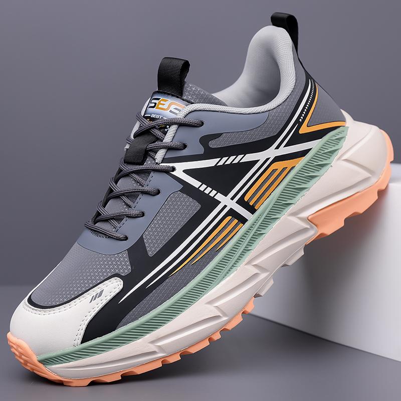 

Good Quality Men Casual Shoes Trend Running Sneakers Men s Shoes Athletic Platform Walking Basketabll Shoes Male Breathable Cool 39 сірий колір