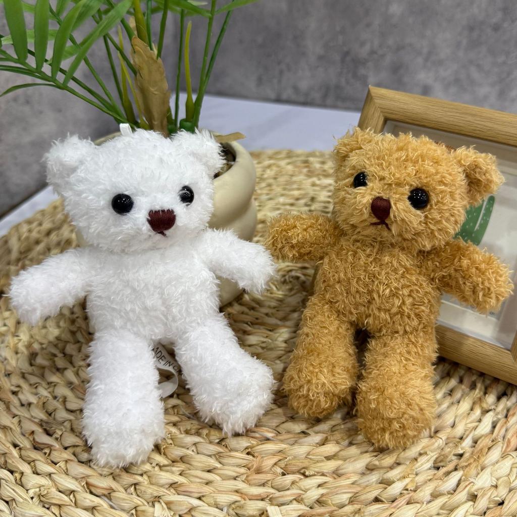 Clothes Teddy Bear Doll Pendant Keychain Plush Toy Pendant Gift Printed Bear Doll