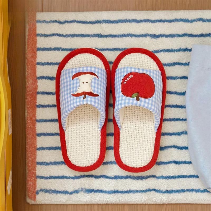 Fashionable Casual Home Shoes for Female Students, Cute Soft-soled Floor Shoes