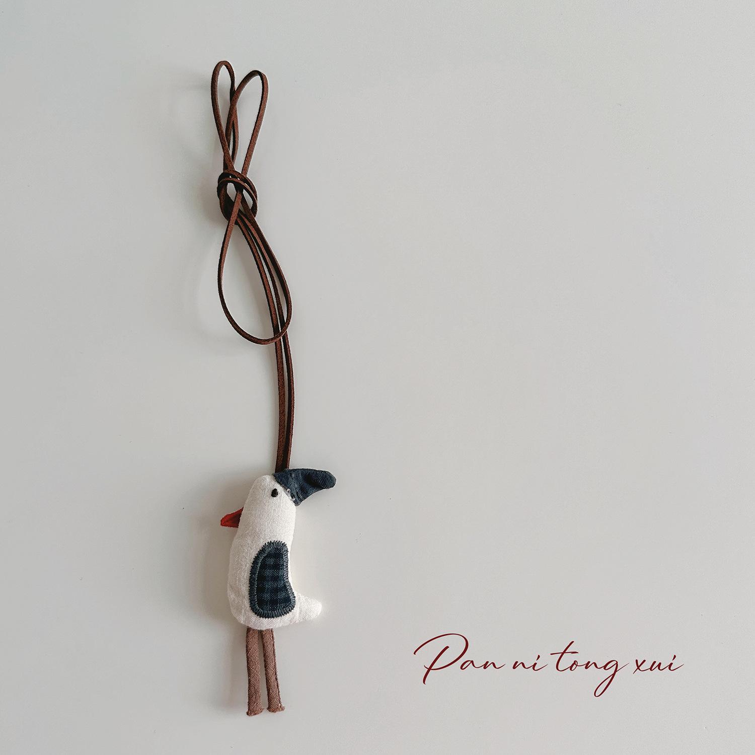 

Дитяче миле намисто з підвіскою у вигляді тваринок - Мультяшний кролик та ведмедик