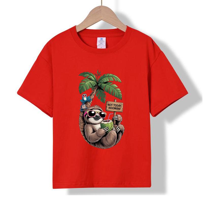 MC-45 MINISO 2026 Summer New Printed Cotton Round Neck T-shirt for Children Aged 1-16, Boys and Girls