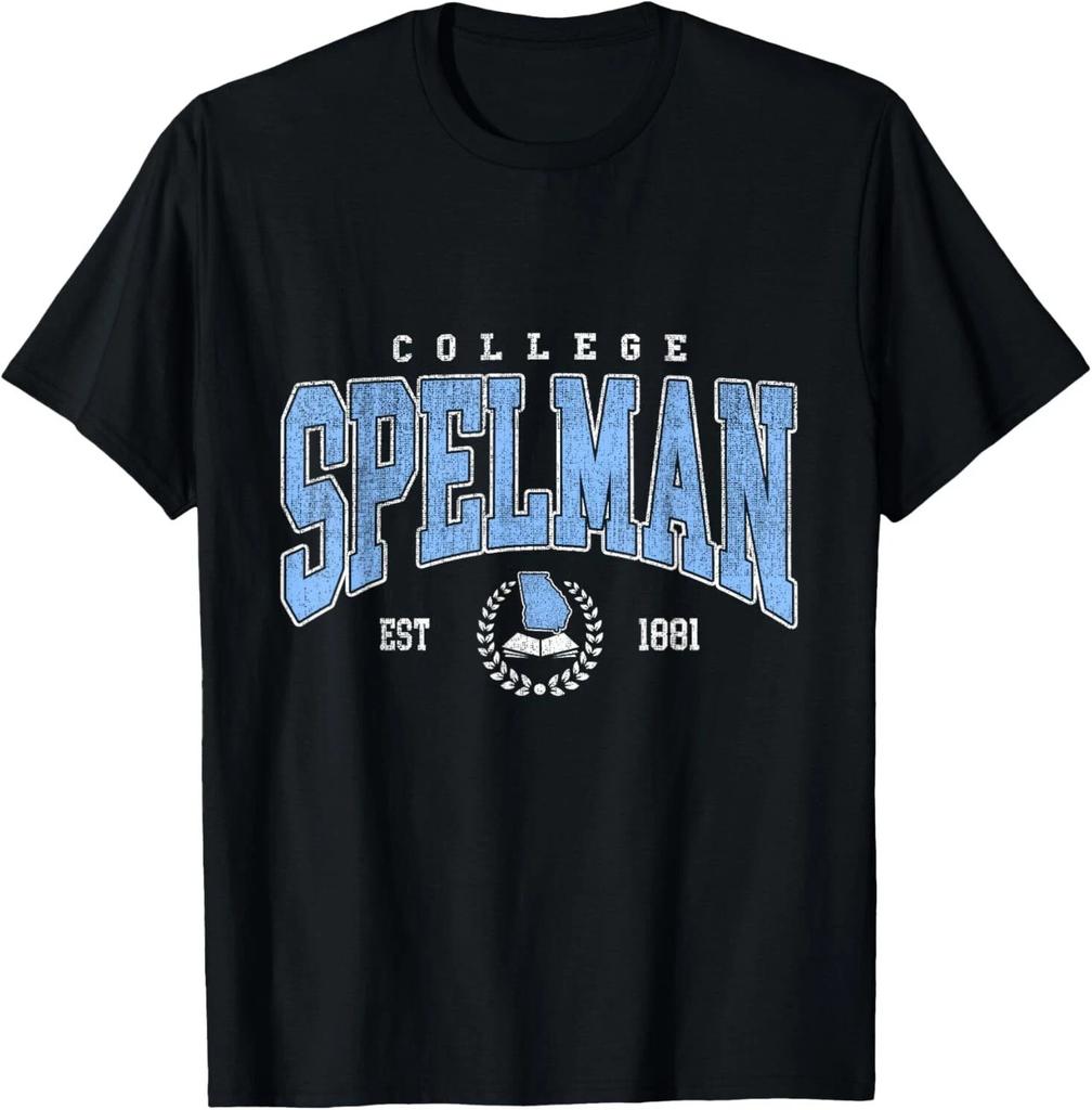 Spelman Arch Vintage Athletic Shirt – Retro Sports College Graphic Tee