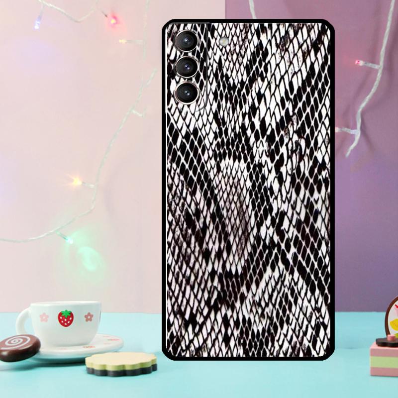 Snake Skin Case For Samsung Galaxy S21 S20 FE S22 S23 S24 Ultra Note 10 Plus Note 20 S8 S9 S10 Cover