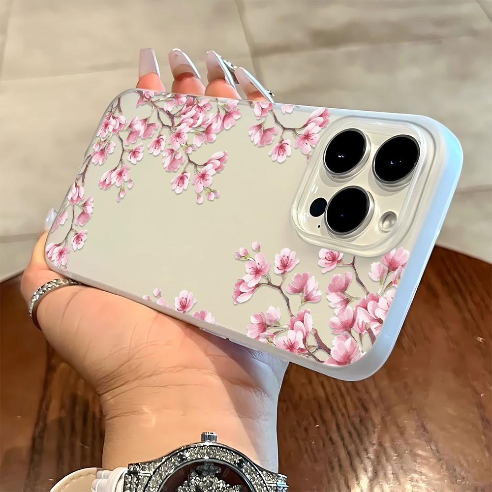 

Plum Blossom Design Phone Case For iPhone 17 Air 16 14 15 Pro Plus 13 12 11 Pro Max Shockproof Silicone Phone Cover Fundas iphone 11 Pro
