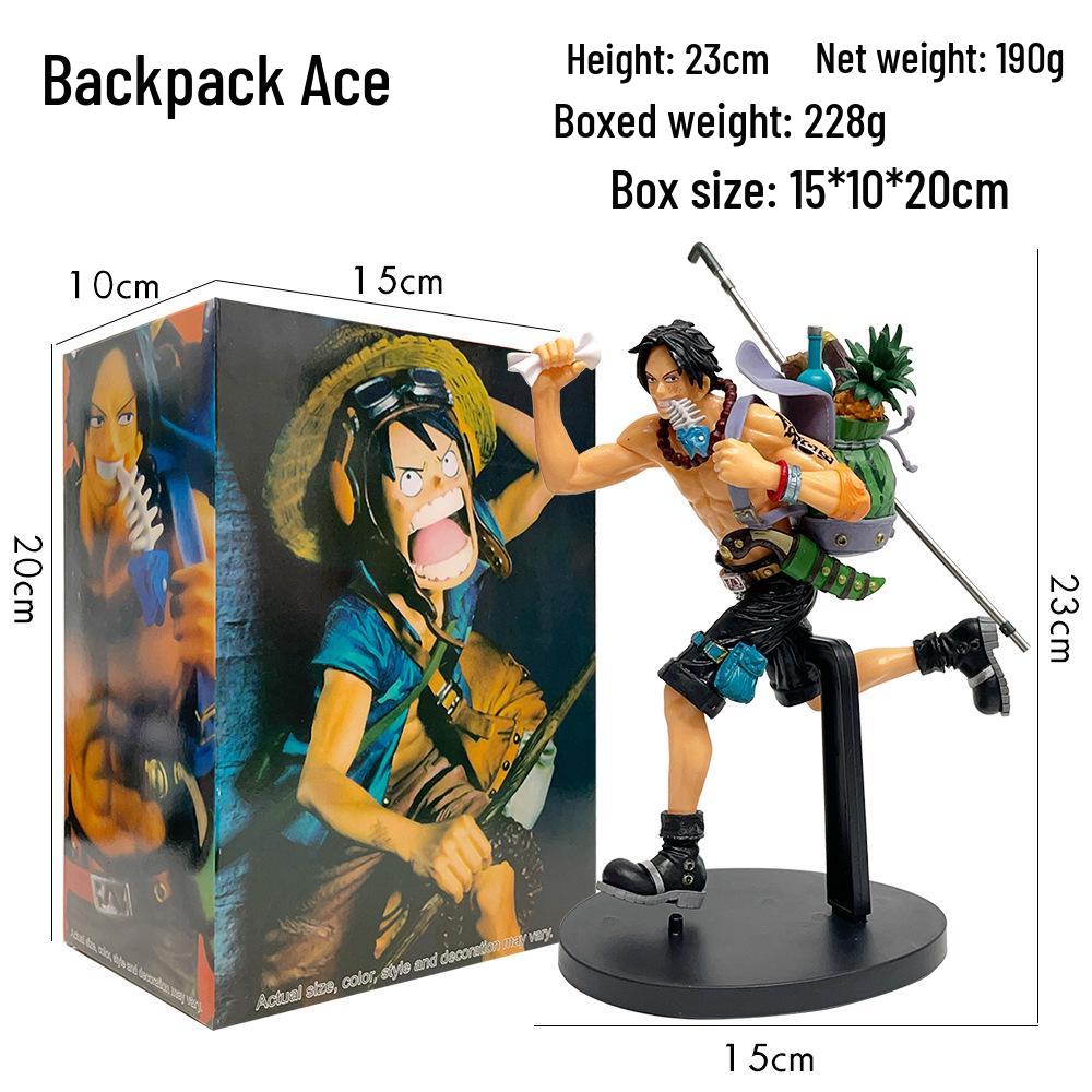 One Piece Onigashima Luffy, Zoro, Ace, & Sanji Anime Figurine Set