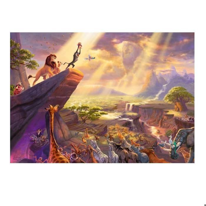 Puzzle 1000 pièces disney : roi lion