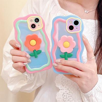 3D Flower Silicone Case for Apple 15 & Huawei Mate50 Pro - Macaron Spring & Summer Collection