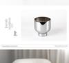 Electroplated Silver Glass Flower Vase - Modern Minimalist Tabletop Decoration for Living Room & Showroom.