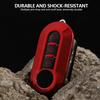 Car Flip Key Case Cover TPU Auto Key Shell Fob 3 Buttons for Fiat Ducato 500 500L Panda Grande Punto Lancia Musa Accessories